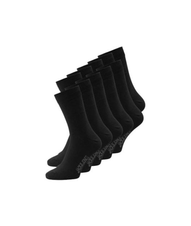 Calcetines Jack and Jones Jacjens 10 Pack Black Hombre