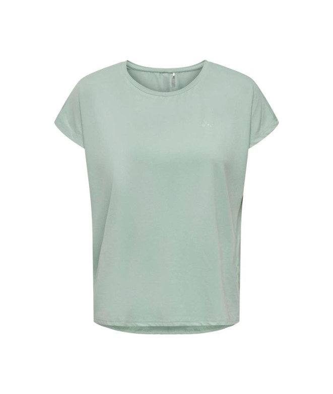 Camiseta Only paubree Bat Loose Frosty Green Mulher