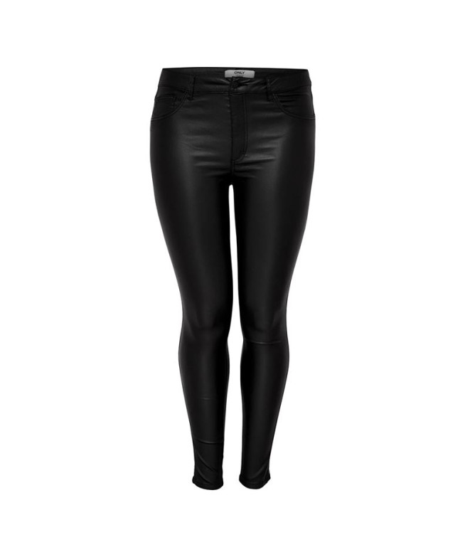 Pantalón Only Carpunk Coated Black Mujer