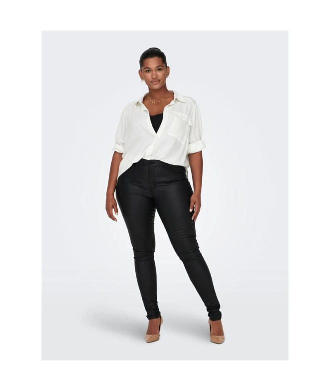 Pantalón Only Carpunk Coated Black Mujer