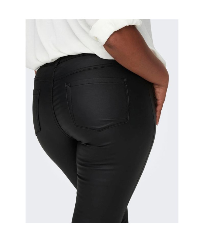 Pantalón Only Carpunk Coated Black Mujer