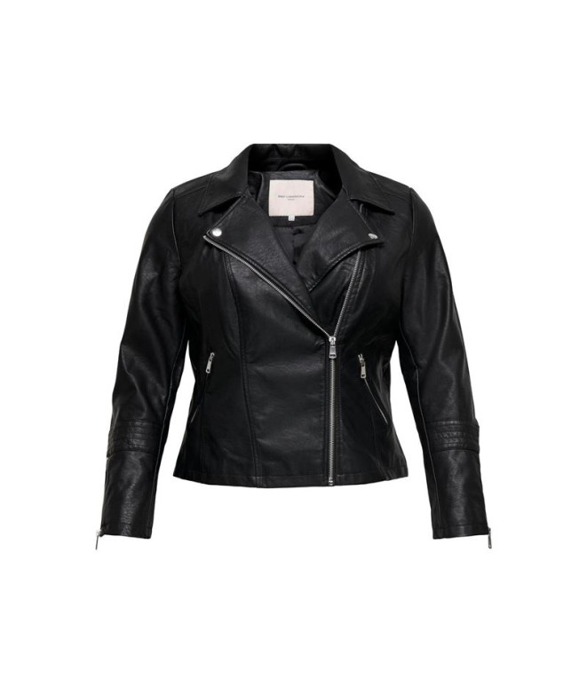 Chaqueta Only Biker Caremmy Faux Leather Black Mujer