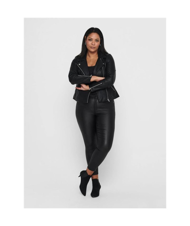 Veste Only Biker Caremmy Faux Leather Black Femme