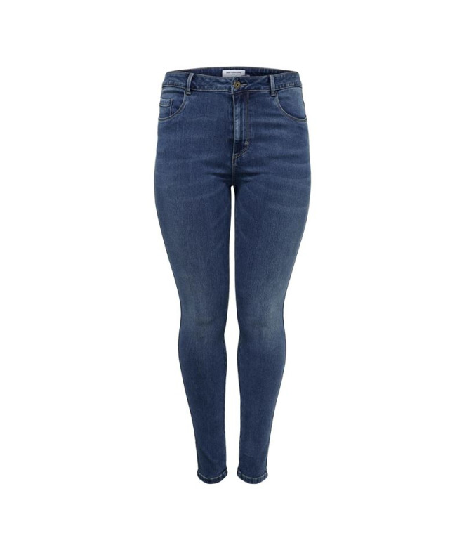 Vaqueros Only Caraugusta Jeans Skinny Medium Blue Denim Mujer