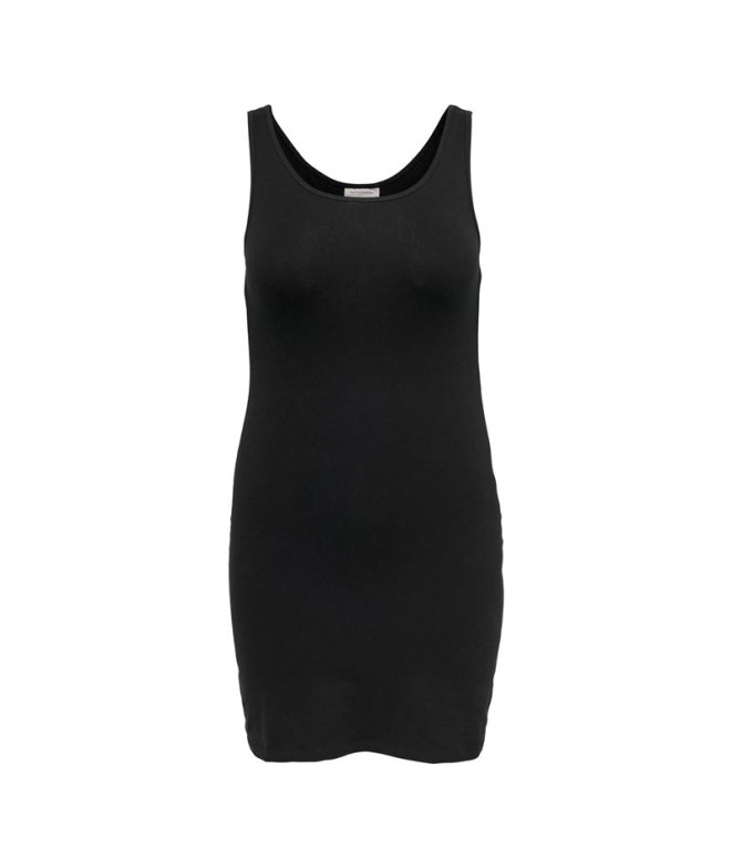 Vestido Only Cartime Longo Preto Mulher