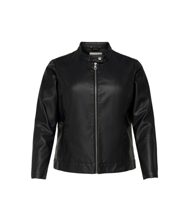 Casaco Only Carrobber Faux Leather Preto Mulher