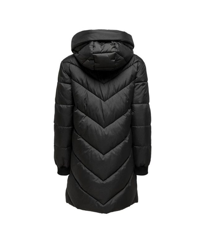Veste longue Only Jdyskylar Padded Black Femme