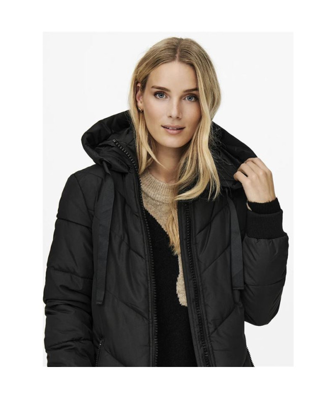 Casaco longa Only Jdyskylar Padded Black Mulher