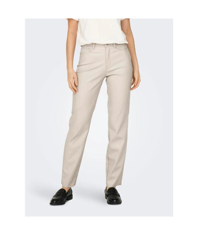 Pantalón Only emily St Ank Faux Leather Silver...