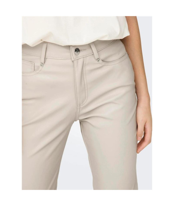 Pantalón Only emily St Ank Faux Leather Silver...