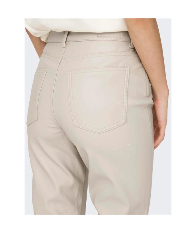 Pantalón Only emily St Ank Faux Leather Silver...