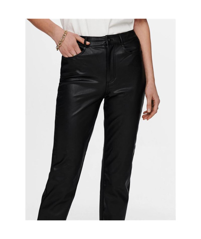 Pantalón Only emily St Ank Faux Leather Black...