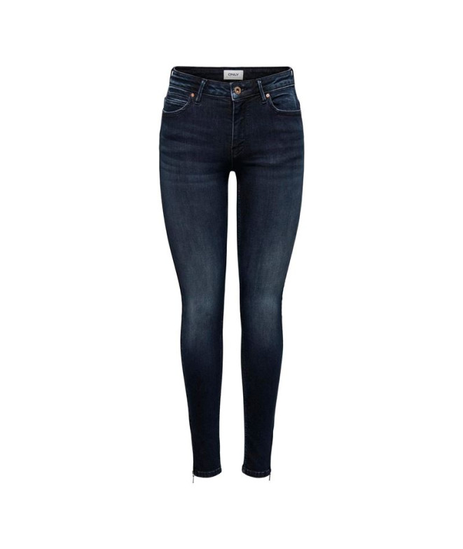 Calça Only kendell RegAnkle Tai865 Dark Blue Denim Mulher