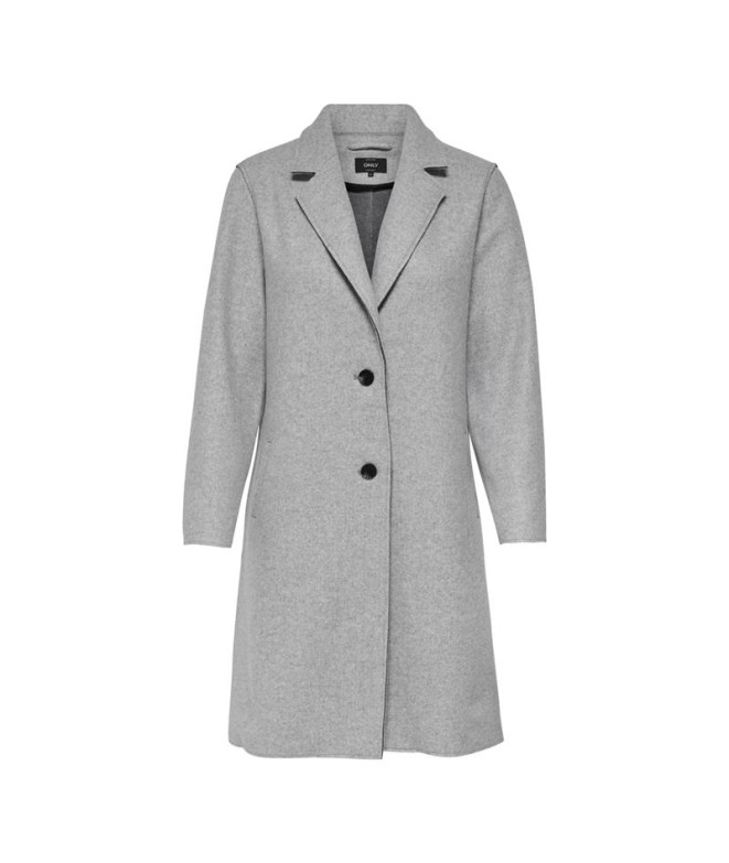 Casaco Only carrie Bonded Coat Melange cinzento claro Mulher