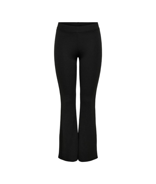 Calça Only Onlfever Stretch Flaired Preto Mulher