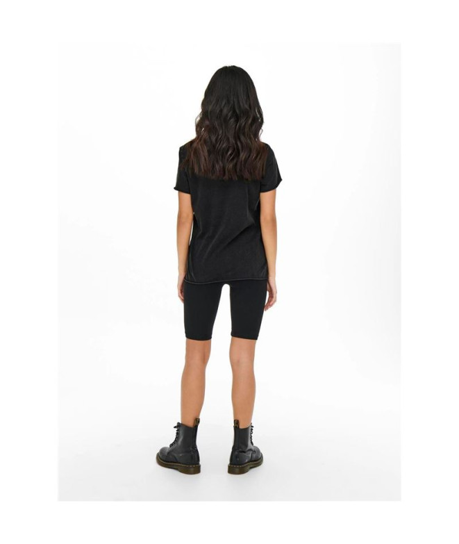 Camiseta Only lucy Reg S/S Black Mujer