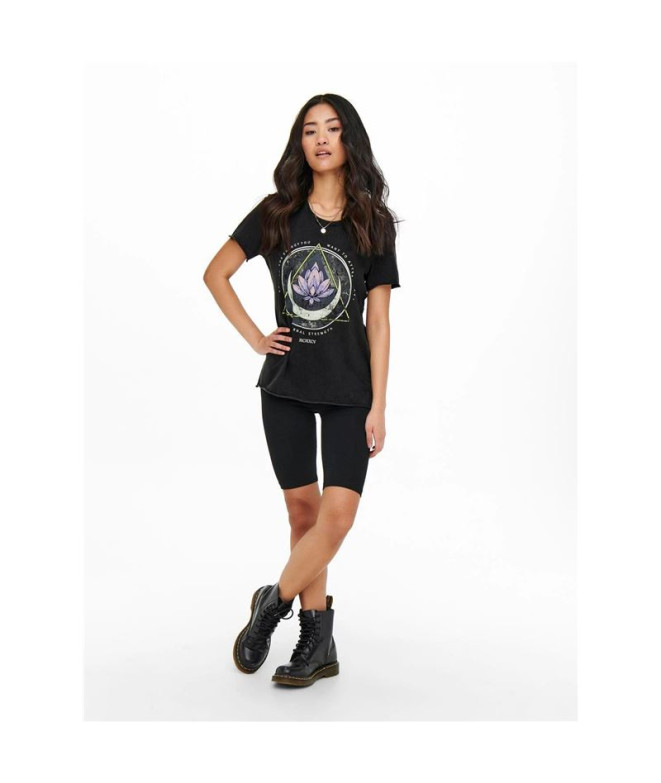 Camiseta Only lucy Reg S/S Black Mujer