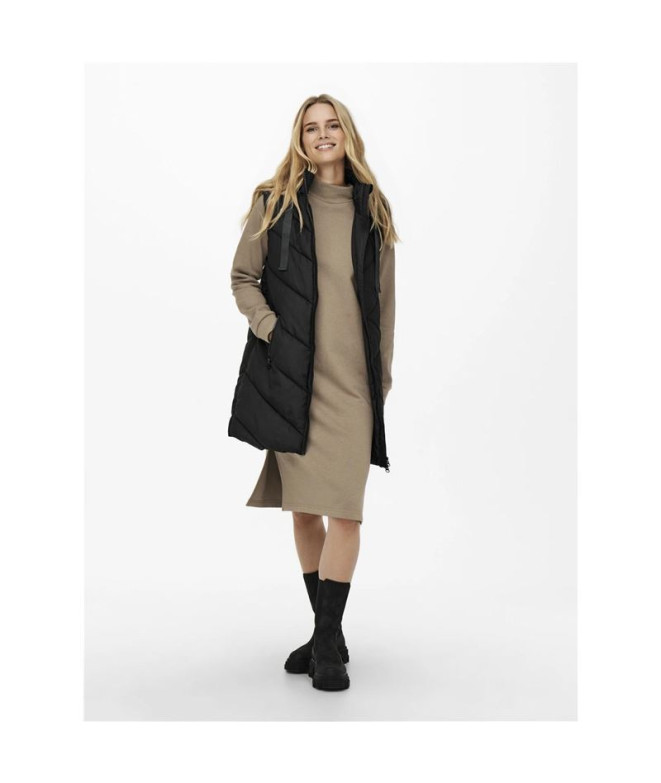 Gilet Only Acolchado Padded Forest Night Femme