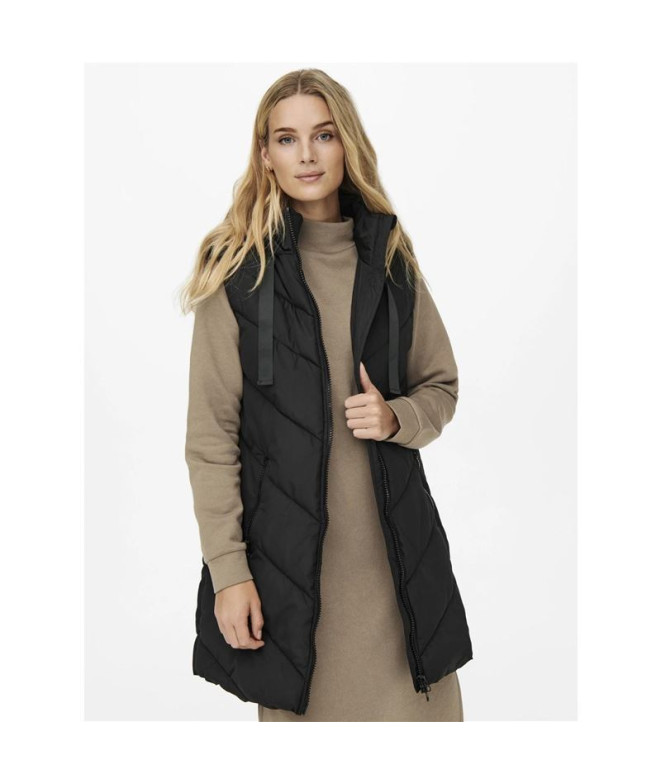Gilet Only Acolchado Padded Forest Night Femme