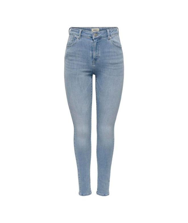 Jeans Only power Mid Push Up Azg944 Special Bright Blue Denim Femme