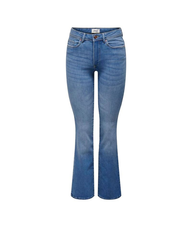 Jeans Only wauw HwFlare Bj759 Light Blue Medium Denim Femme