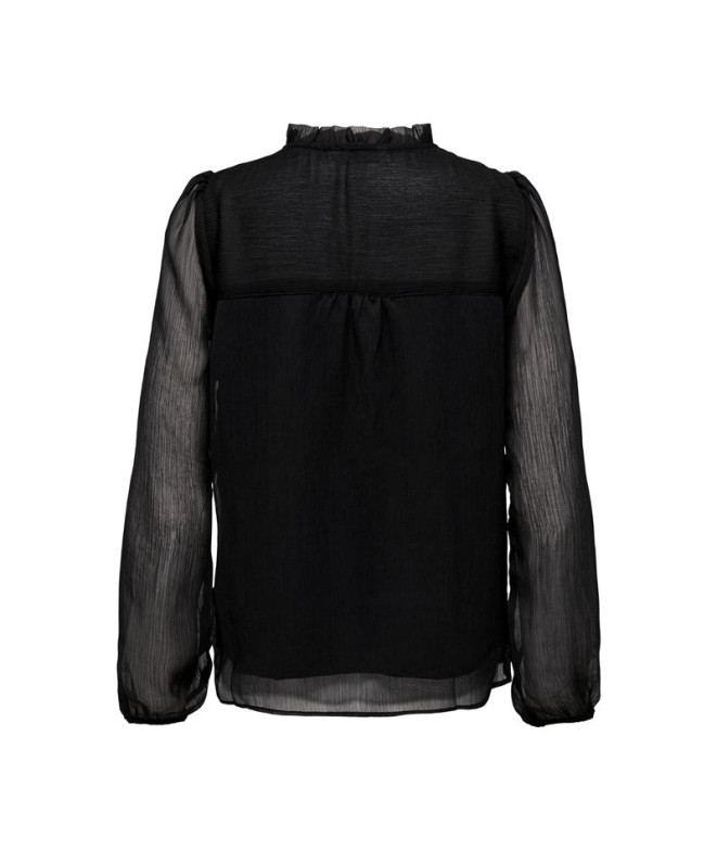 Blusa Only ditsy Blouse Black Mulher