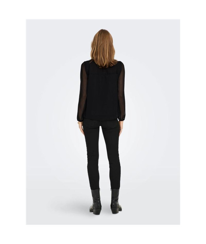 Blouse Only à motifs noirs Femme