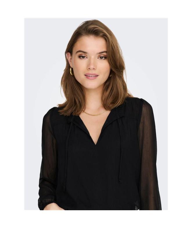 Blouse Only à motifs noirs Femme