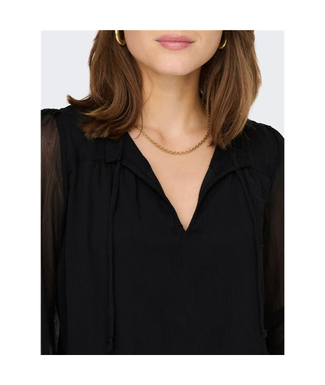 Blouse Only à motifs noirs Femme