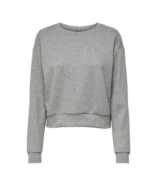 Sweat Only Onplounge wt Light Grey Melange Femme