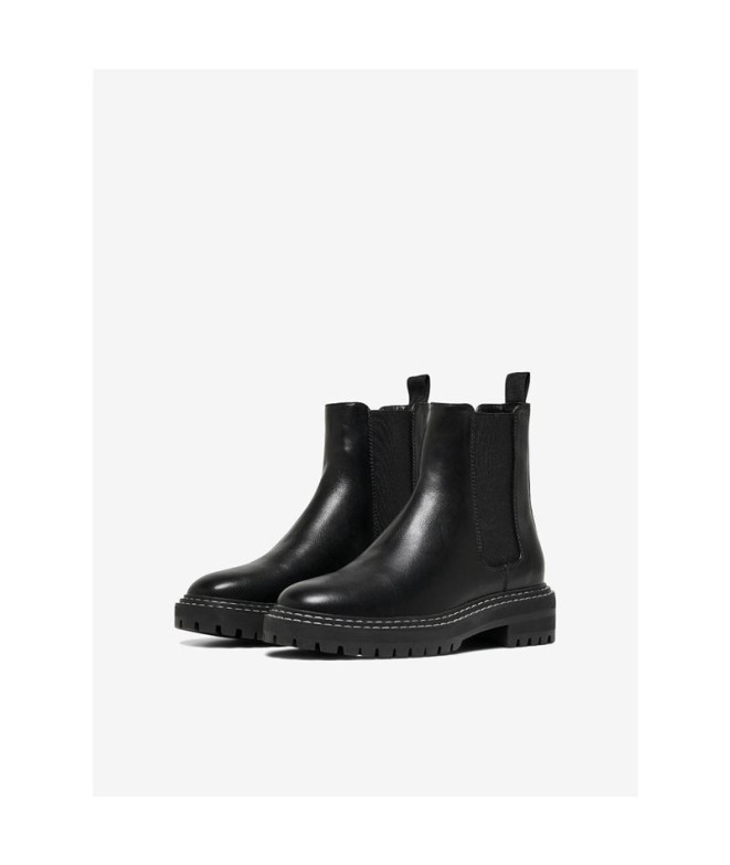 Botas Only Onlbeth-2 Pu Chelsea Preto Mulher