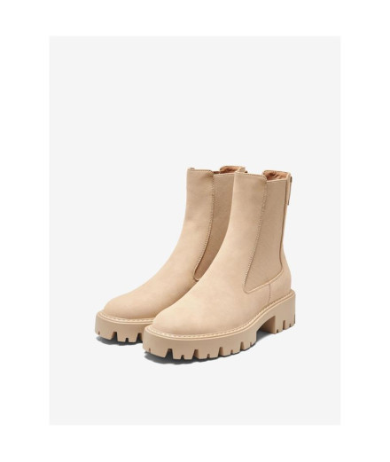 Botas Only betty-1 Nubuck Pu - Camel Mulher