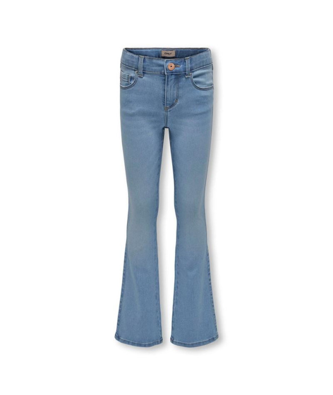 Pantalón Only Kogroyal Life Reg Flared Pim020 Light Blue Denim Mujer