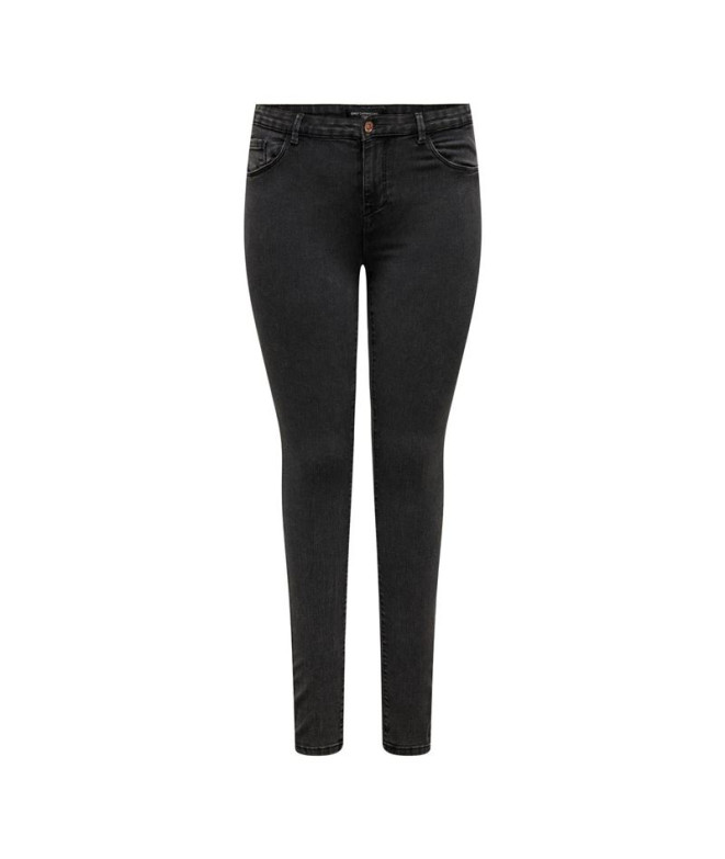 Jeans Only Carthunder Life Reg Dark Grey Denim Femme