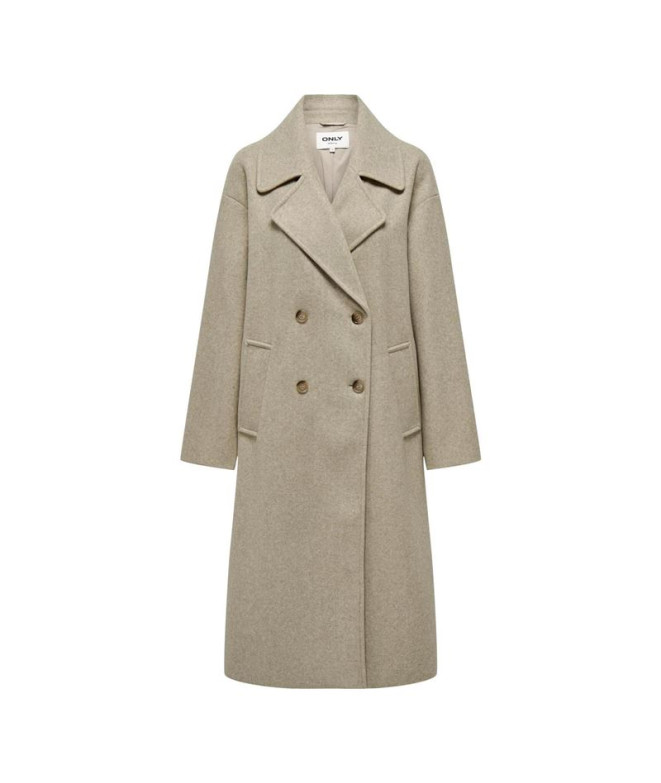 Chaqueta Only wembley Ovsize Coat Weathered Teak Mujer