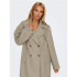 Veste Only manteau oversize Wembley Weathered Teak Femme