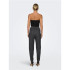 Pantalón Only poptrash-Naja Fine Stripe Dark Grey Melange Mujer