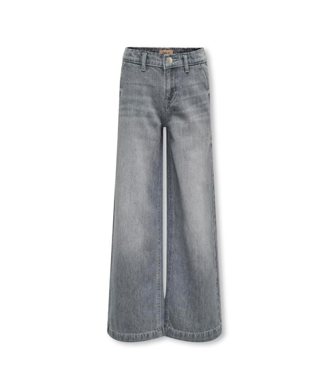 Jeans Only Kogcomet Wide Leg Medium Grey Denim Enfant