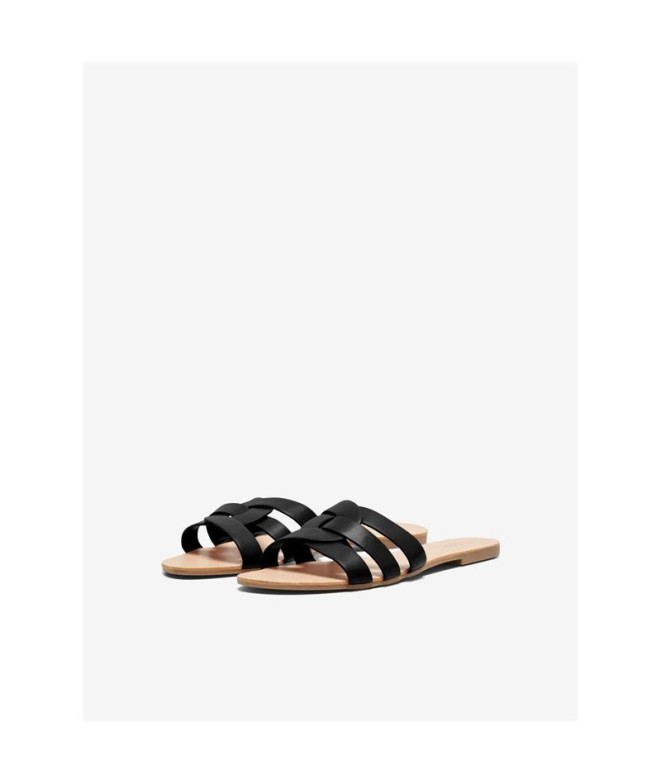 Sandalias Only Onlfeli-4 Pu Slip On Mujer Cognac