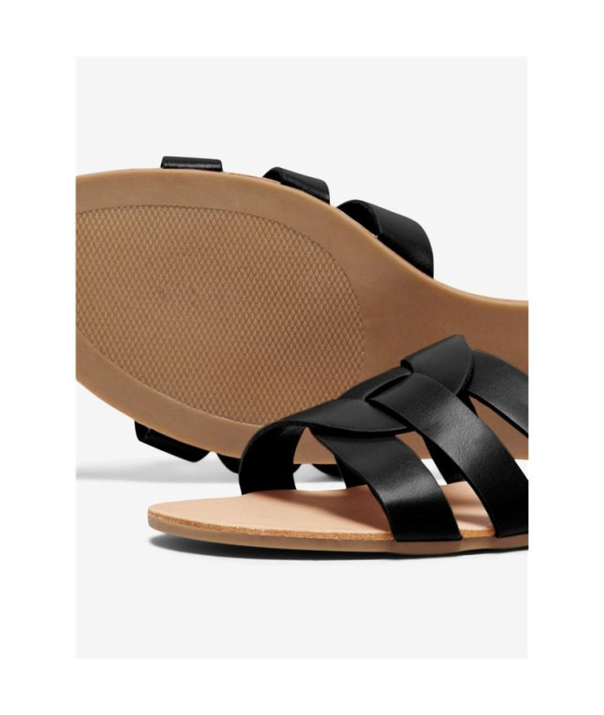 Sandalias Only Onlfeli-4 Pu Slip On Mujer Cognac