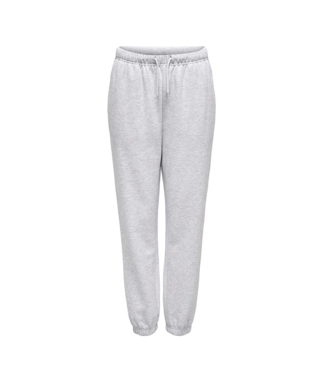 Pantalon Only fave Swt Light Grey Melange Femme