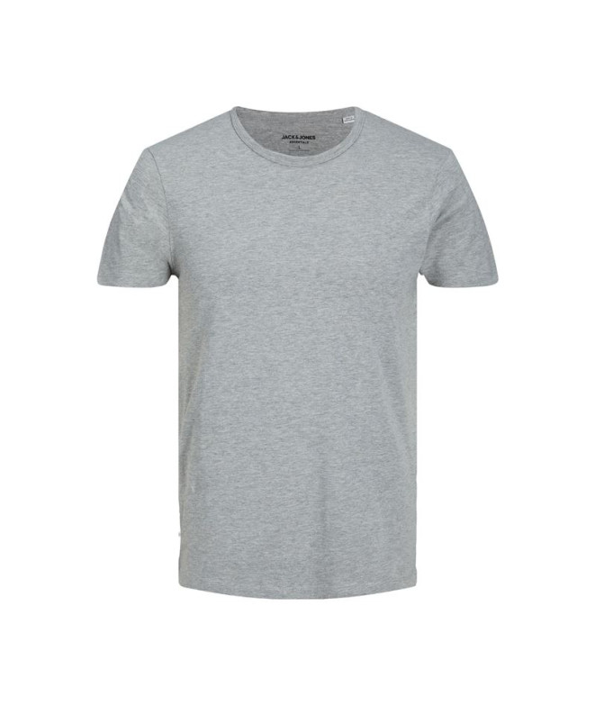 Camiseta Jack and Jones ebasic O-Neck LIGHT GREY MELANGE Hombre