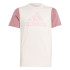 Camiseta adidas Infantil Essentials Big Logo Colorblock Cotton Rosa