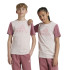 Camiseta adidas Infantil Essentials Big Logo Colorblock Cotton Rosa
