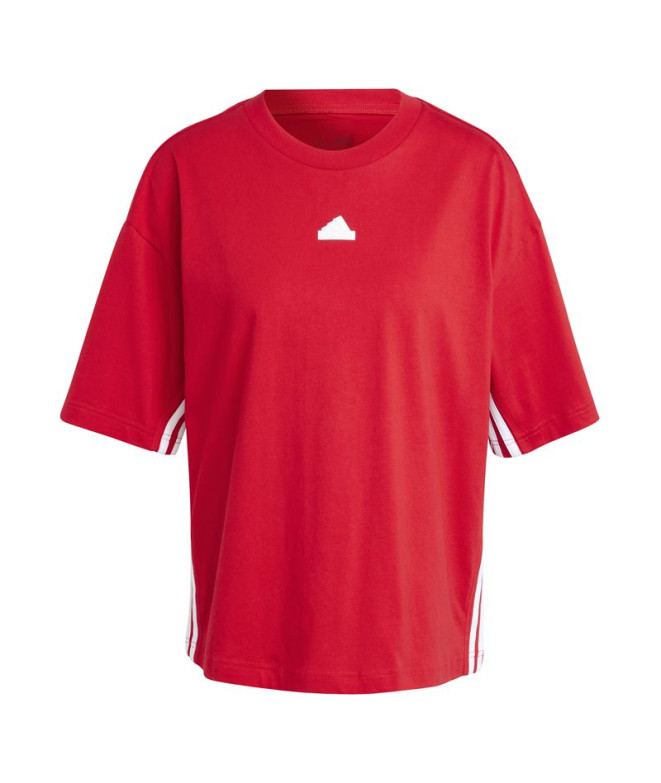 Camiseta adidas Mulher Express All Gender Anti-Microbial Vermelho