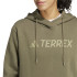 Sweat Montagne adidas Femme by Terrex Multi Large Logo Hoody Olive Green