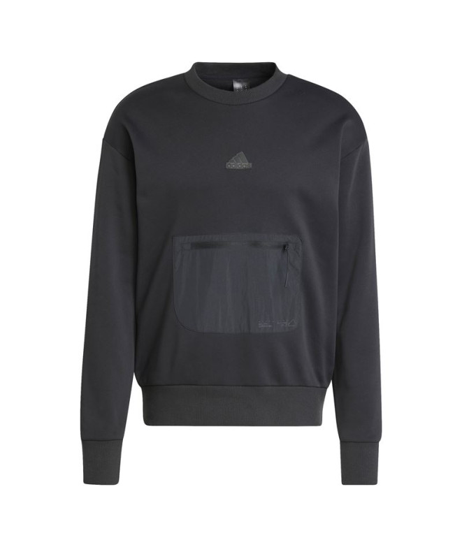 Moletom adidas Homem City Es e Fleece Preto