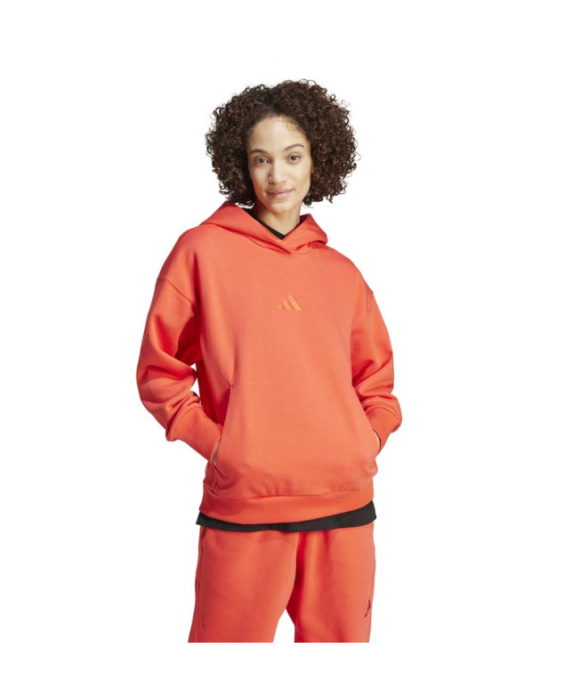 Sweat adidas Femme All Szn Fleece Loose Hoodie Red