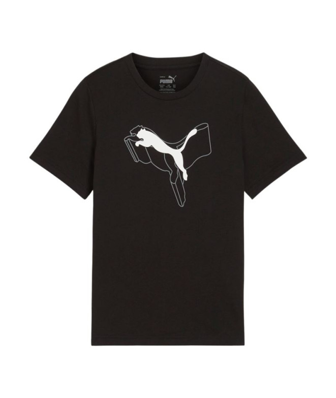 Camiseta Casual Puma Essentials+ Logo Lab Graphic Menino