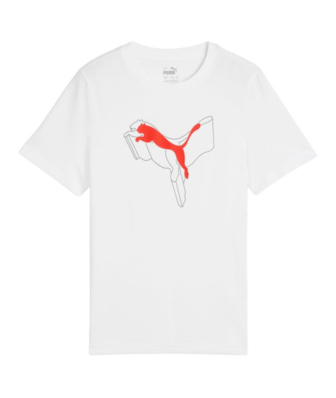 Camiseta Casual Puma Essentials+ Logo Lab Graphic Menino